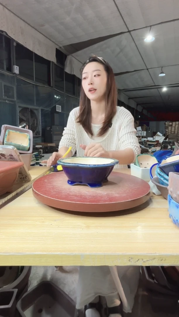 紫砂花盆浅草紫砂花盆