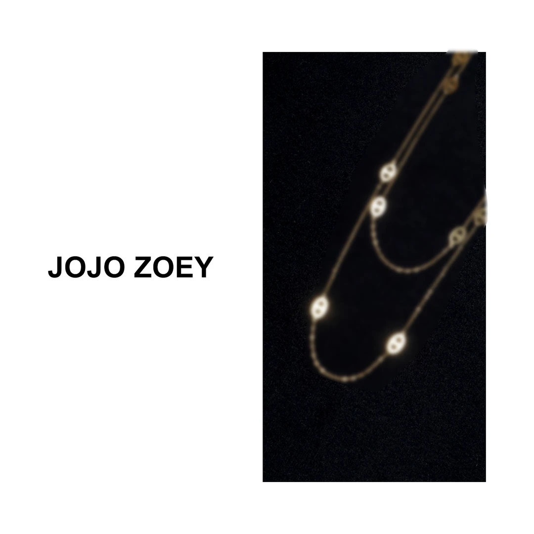 合金吊坠 【百搭单品】长款猪鼻子项链女轻奢双层叠戴配饰ps-4034