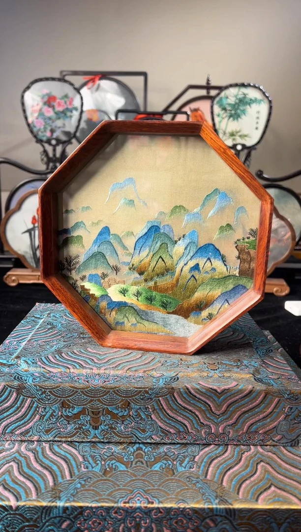 刺绣纯手工非遗苏绣双面绣摆件