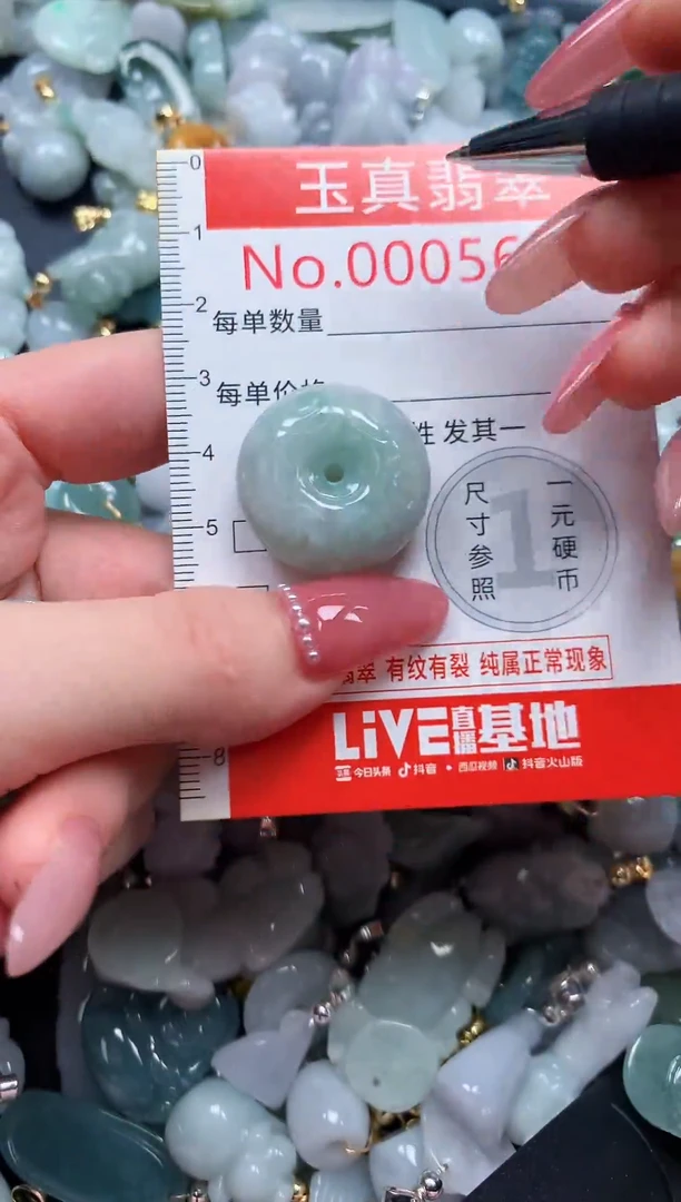 翡翠未镶嵌吊坠(不含链)5653