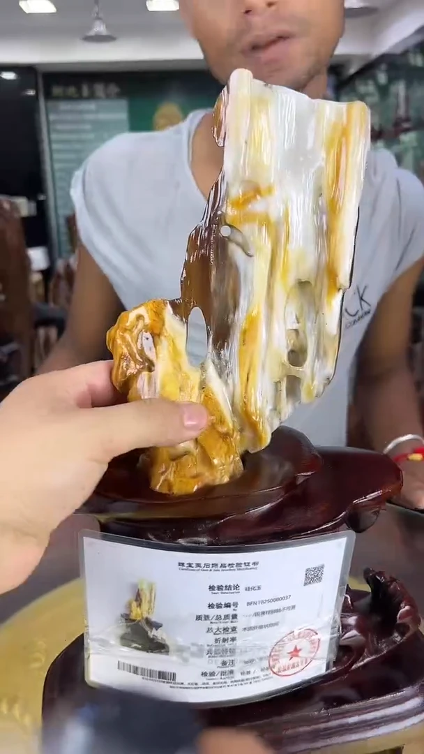 未镶嵌珠宝奇石硅化玉缅甸天然树化玉摆件