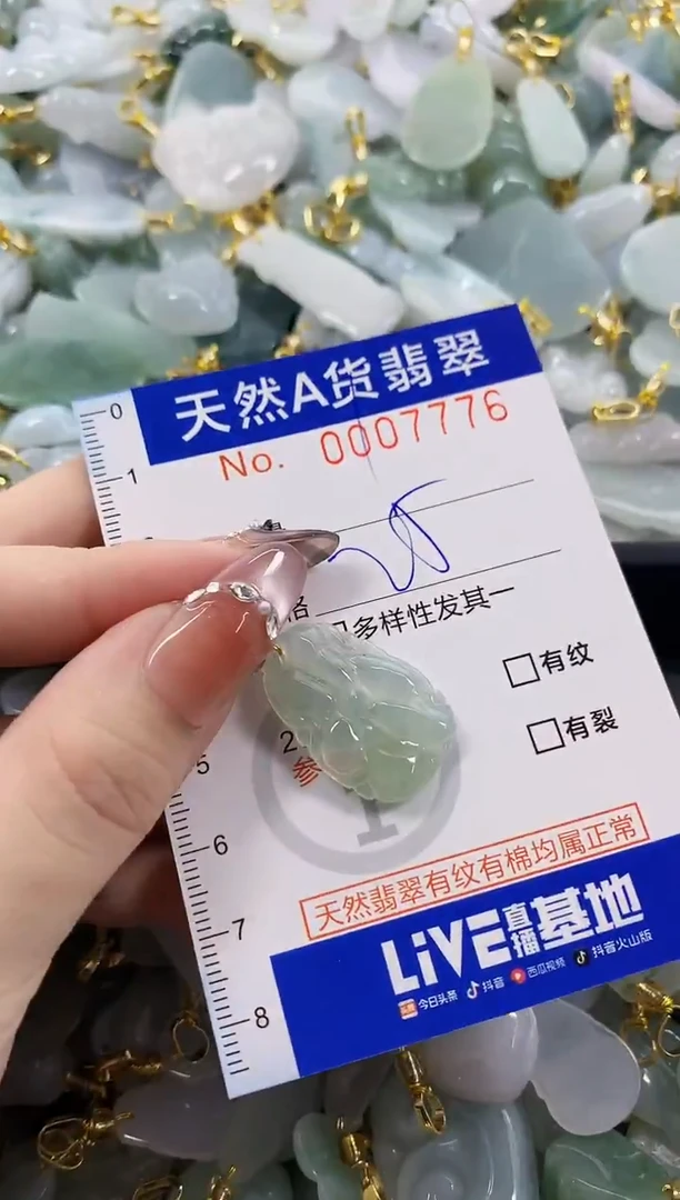 颈饰未镶嵌翡翠天然A货翡翠
