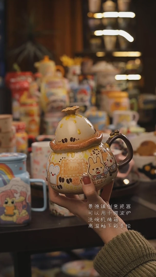 景德镇釉下彩绘设计师款式陶瓷