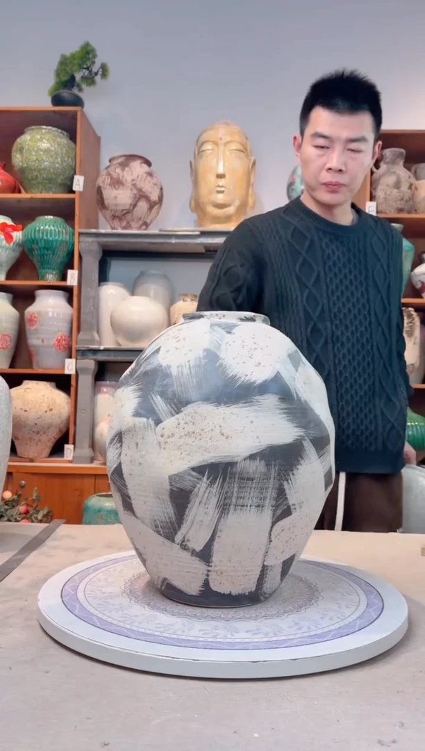 瓶陶瓷花瓶  无花 a256