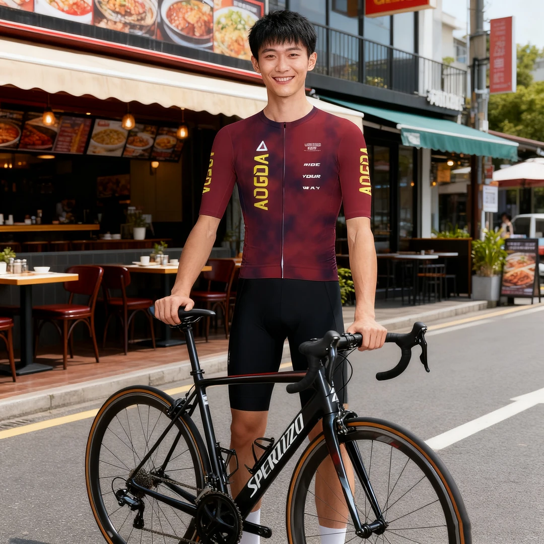 AOGDA新款夏季男女款短袖自行车骑行服速干舒适轻便修身PRO版