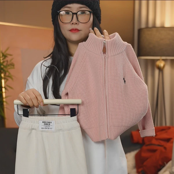 毛衣/针织衫休闲卡通动漫女童中大童洋气秋冬拉链款