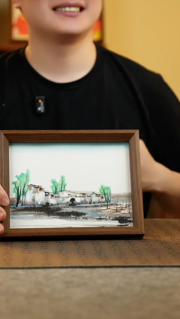 国画17*23纯手绘国风国画摆台