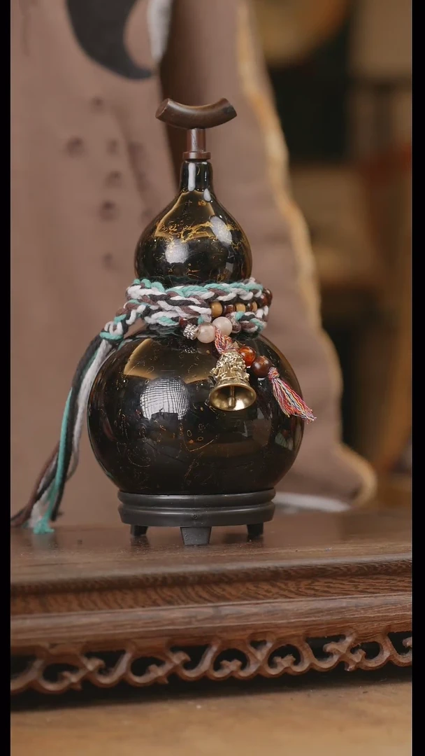 【闪购商品】136号精品天然大漆工艺防渗内胆酒葫芦~