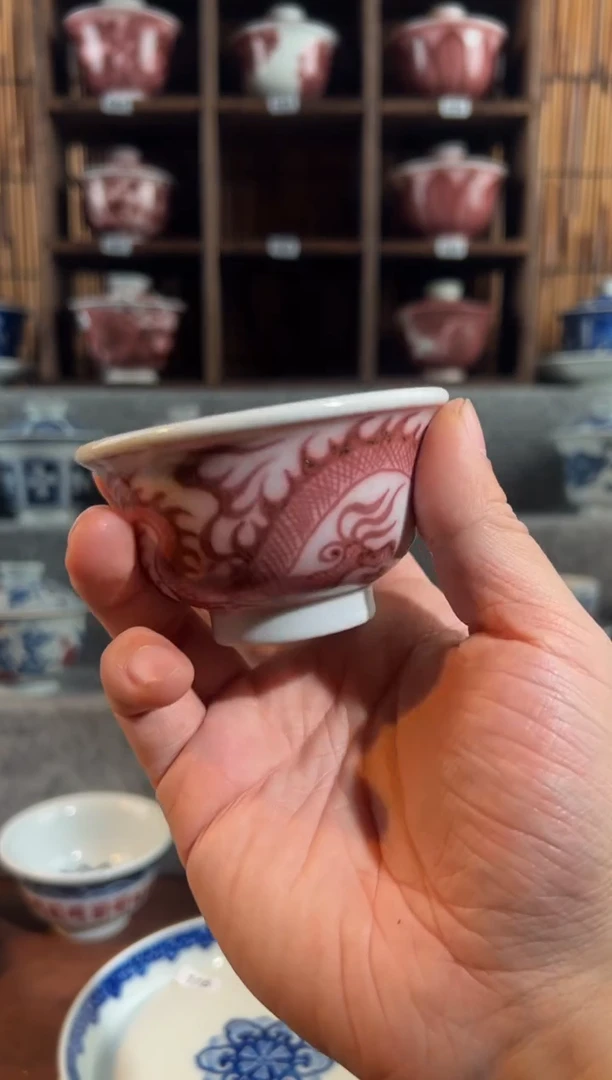 【闪购商品】天禄言瓷网格龙纹呢依照u131