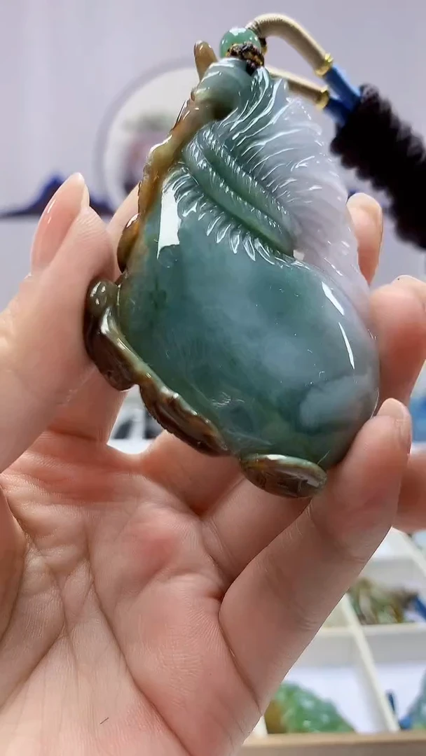 【闪购商品】定制翡翠未镶嵌5028ms-毛货39钱袋