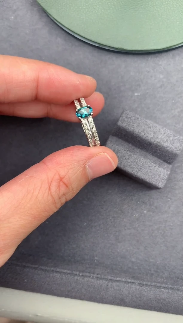 【闪购商品】碧玺戒指18K金镶嵌40分拉贡戒指