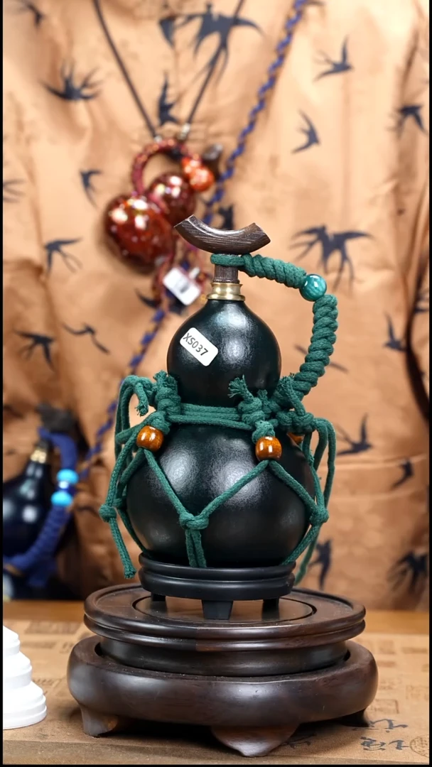 XS037网兜款大漆酒葫芦（现货现发）