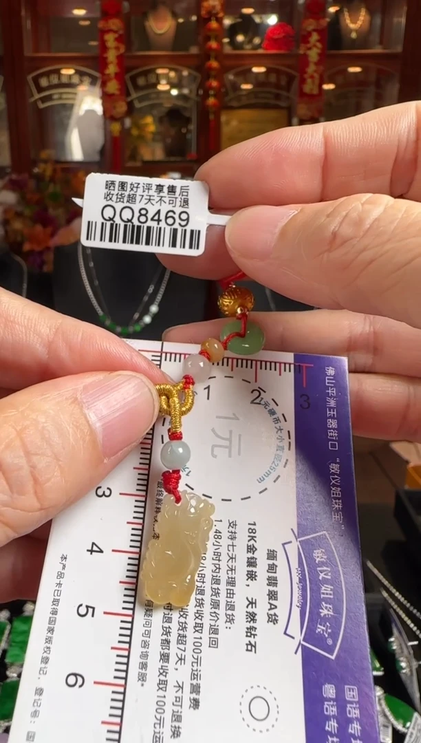 未镶嵌手链翡翠QQ8469龙（鸡带）