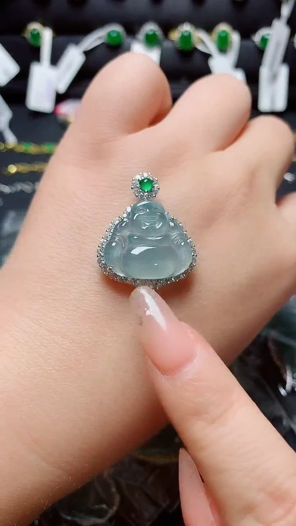 银S925镶嵌戒指翡翠天然翡翠A货s925银镶