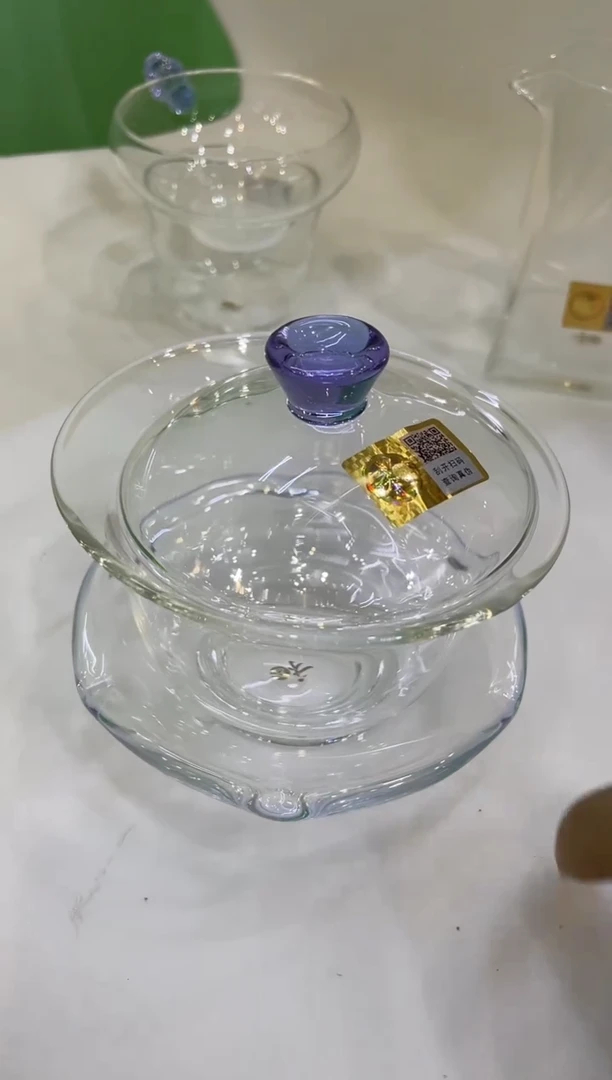 禅语盖碗浅紫色。。。。。。