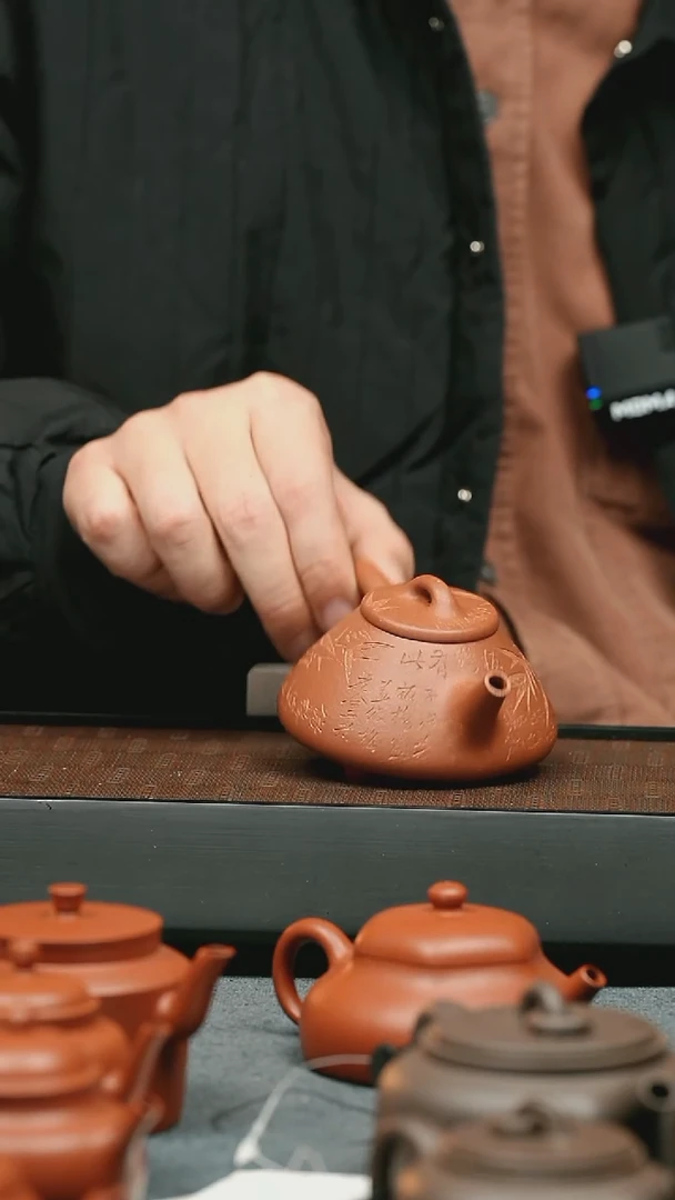 【闪购商品】紫砂茶壶五堂 子冶石瓢-扬州先生145cc