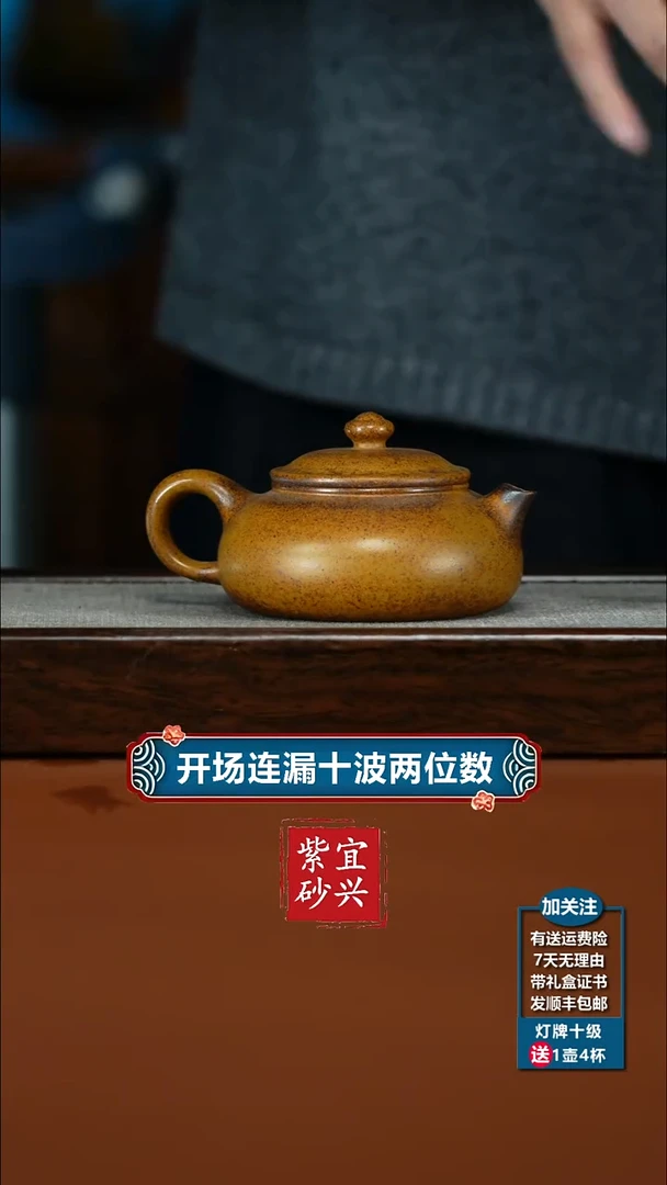 茶壶紫砂李传荣龙骨金砂柴烧光素寒江160CC
