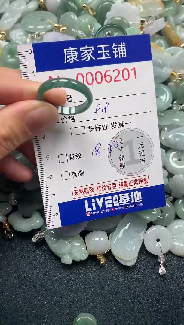 吊坠(不含链)未镶嵌翡翠6201