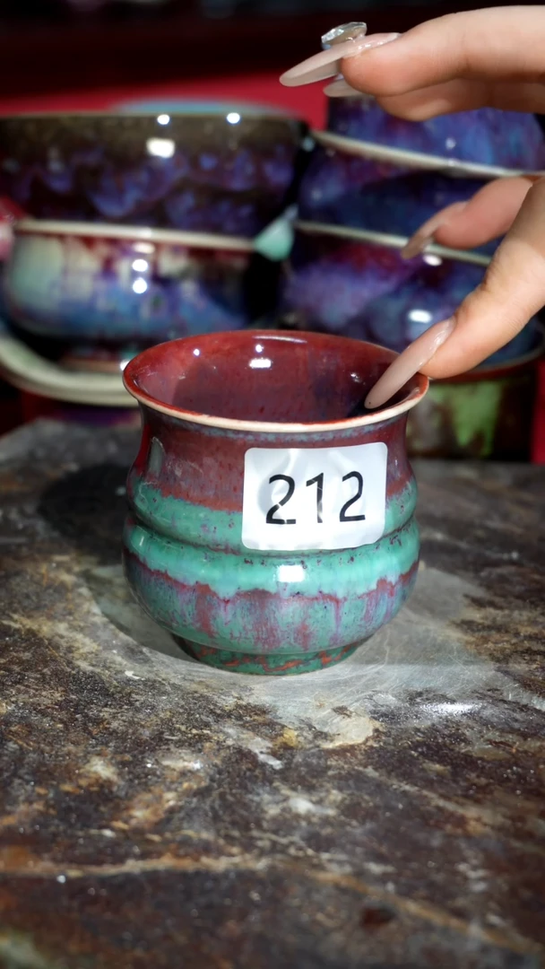 摆件精品窑变钧瓷茶器