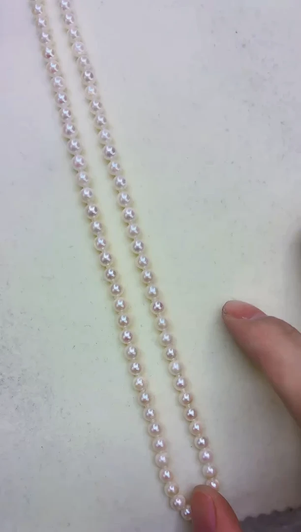 未镶嵌DA海水珍珠羽皇金串链5-6 a754