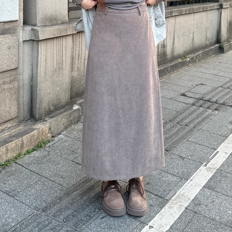 盈盈&南岛风大码女装胖mm百搭半身裙秋季高腰长款半身裙ZYY2116