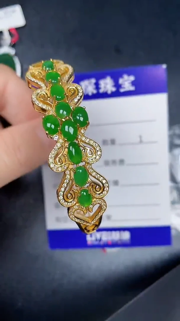 银S925镶嵌戒指翡翠2060