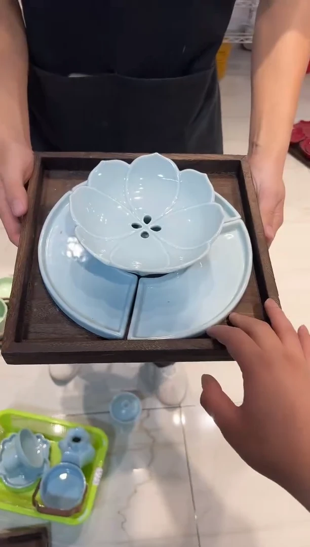 瓷片微瑕商品，介意勿拍-托盘