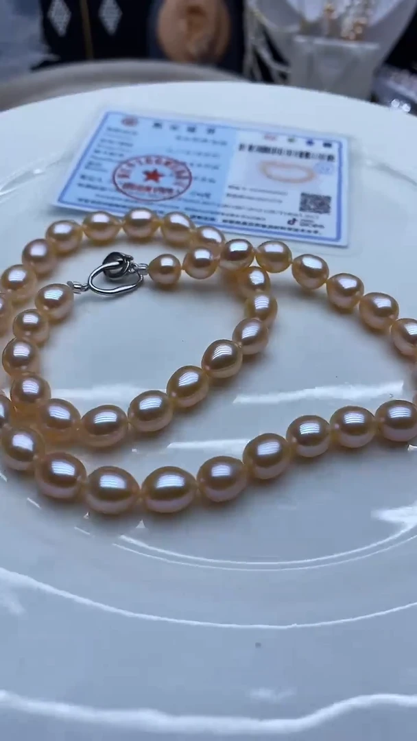 项链银S925镶嵌淡水珍珠项链多样性发其一