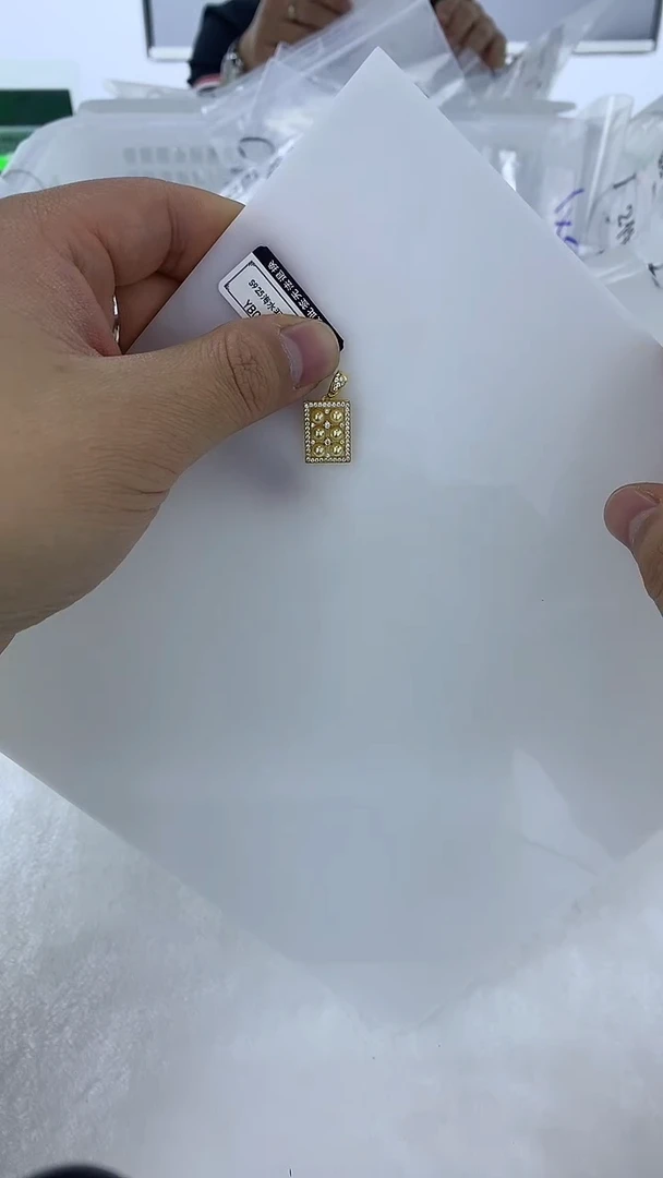 银S925镶嵌DA海水珍珠海水羽皇金吊坠3-4 ybq032