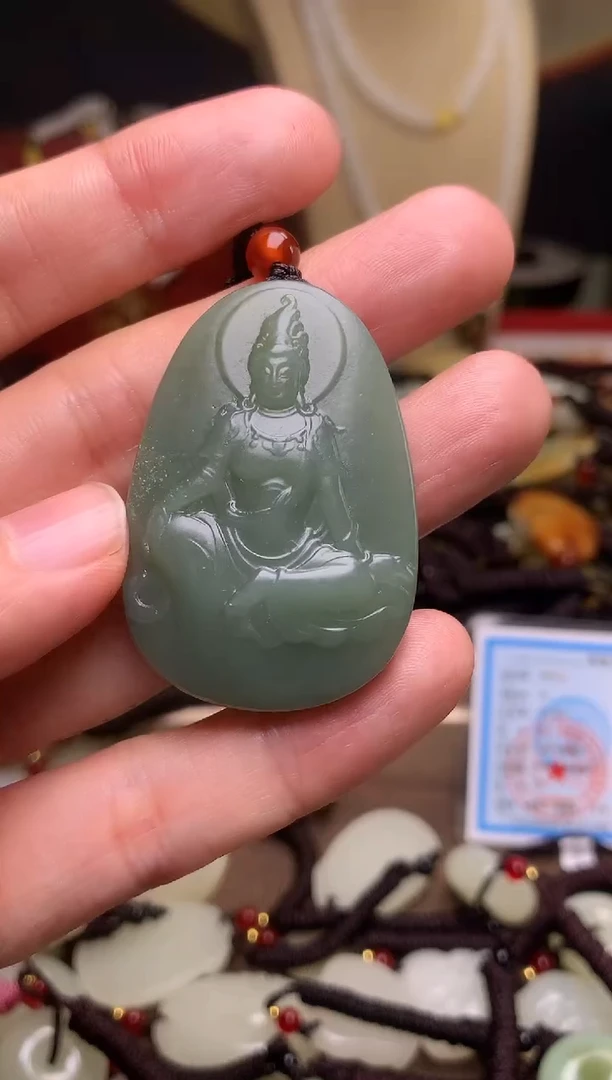 颈饰未镶嵌和田玉新疆料青海料清水和田玉吊坠