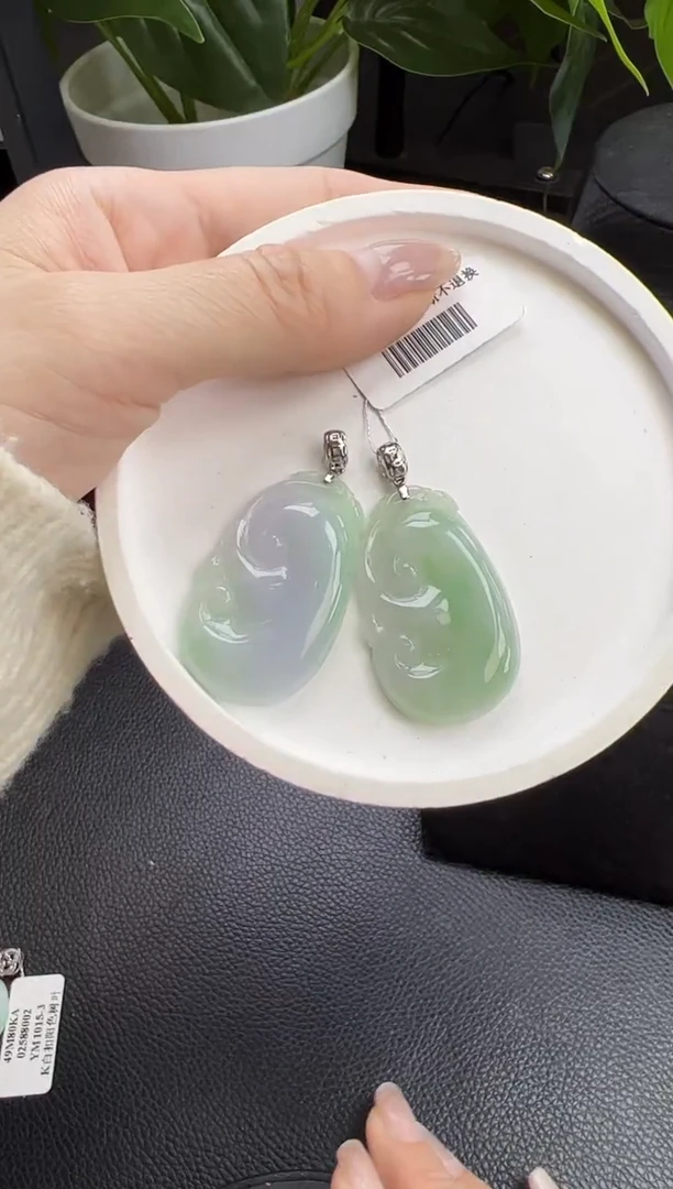 【闪购商品】翡翠颈饰18K金镶嵌YM1059-7如意多样性发一