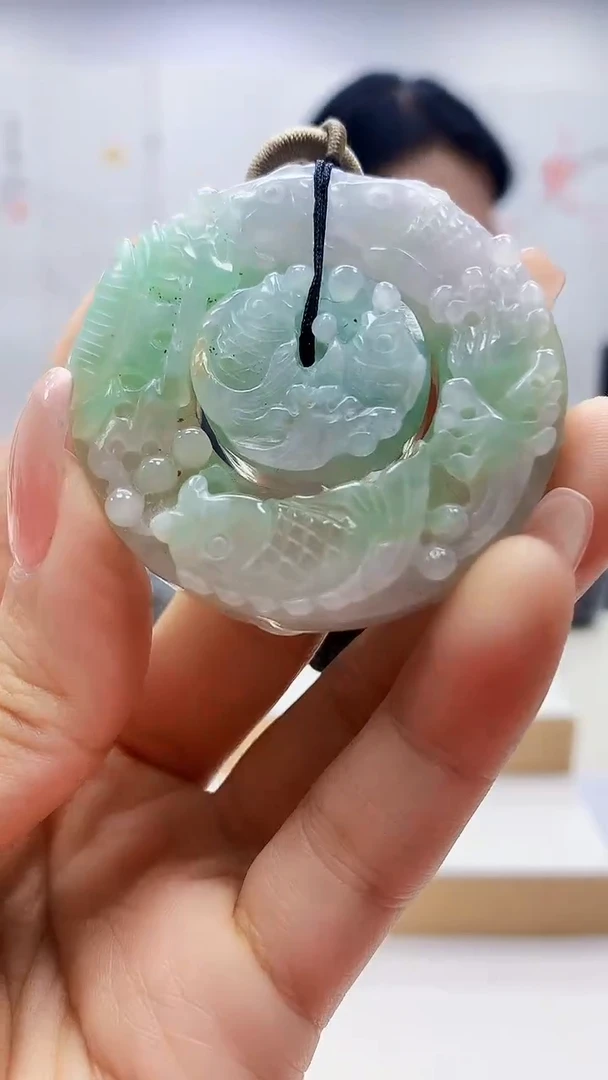 未镶嵌定制翡翠5155ty-毛货挂件23