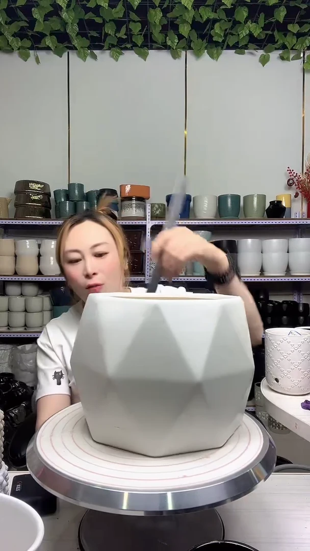 陶瓷花盆默认打孔宽高20-17