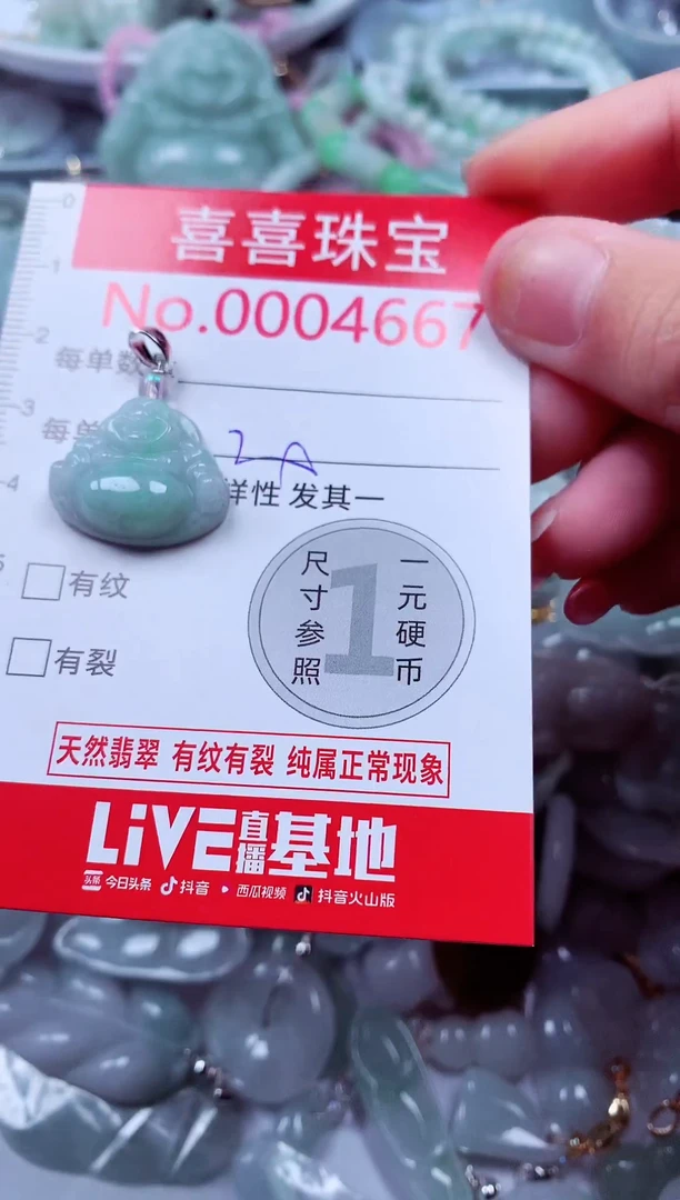 吊坠(不含链)未镶嵌翡翠4667