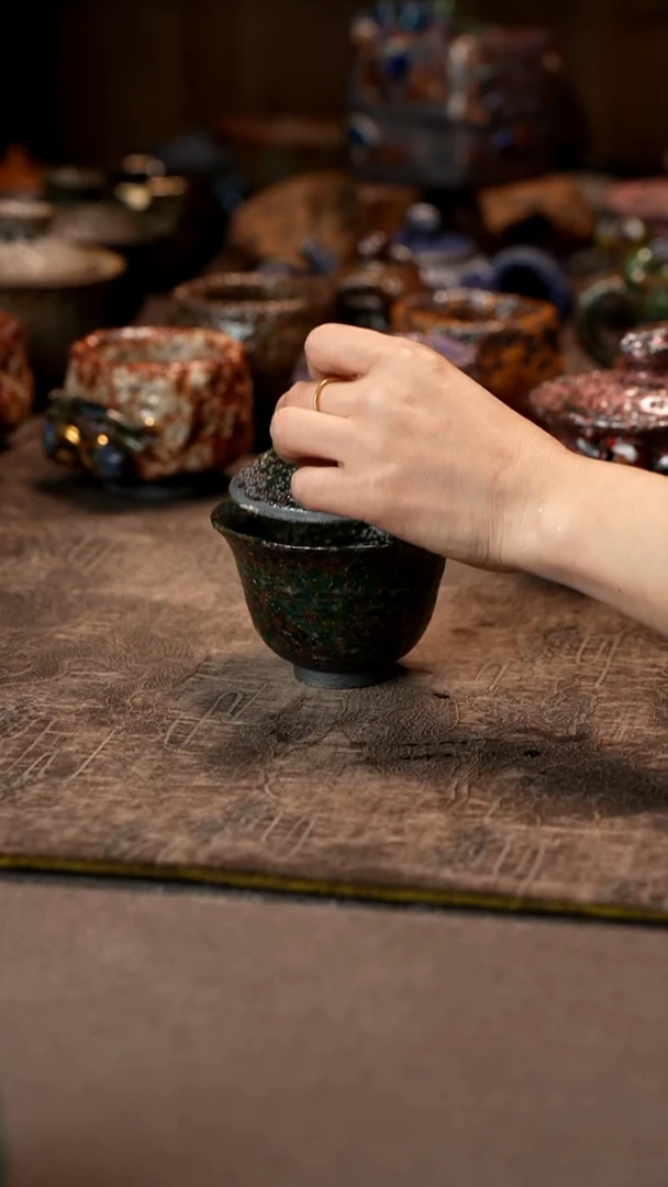 九*?景德镇柴烧志野杯