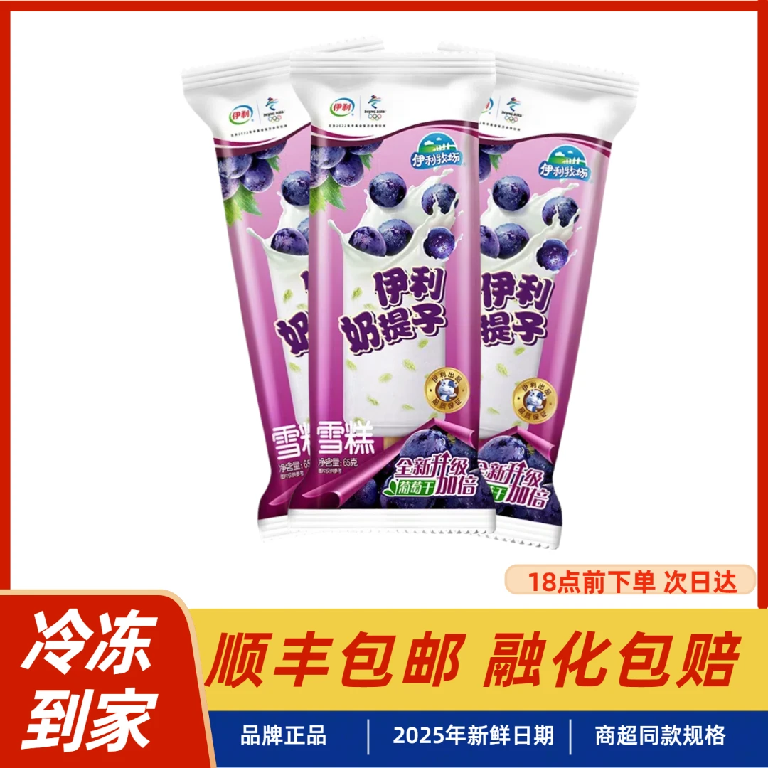 【顺丰包邮】10支牧场奶提子香浓牛奶味葡萄干雪糕冰淇淋网红雪糕雪糕同城配