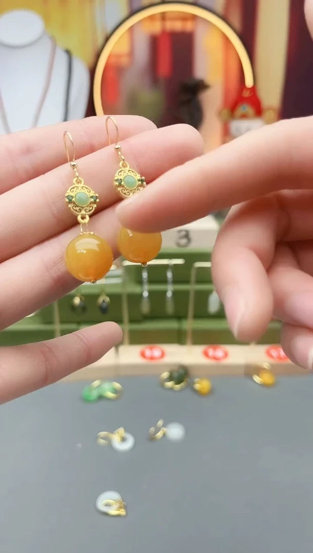 未镶嵌耳饰玛瑙/玉髓202000