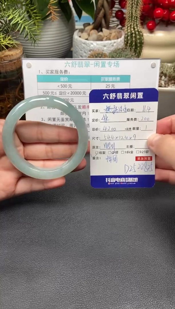 未镶嵌手镯翡翠桃**水D2522825