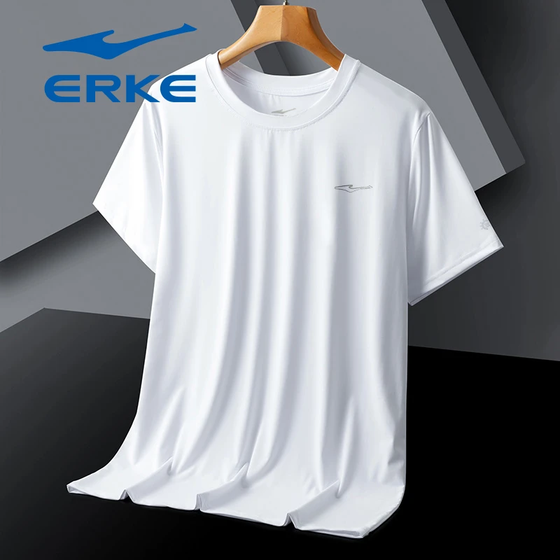 鸿星尔克运动T短袖男上衣半袖弹力跑步透气圆领T恤51225102105