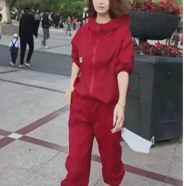 2025春季新款网红同款洋气减龄气质款式休闲套装两件套XOK