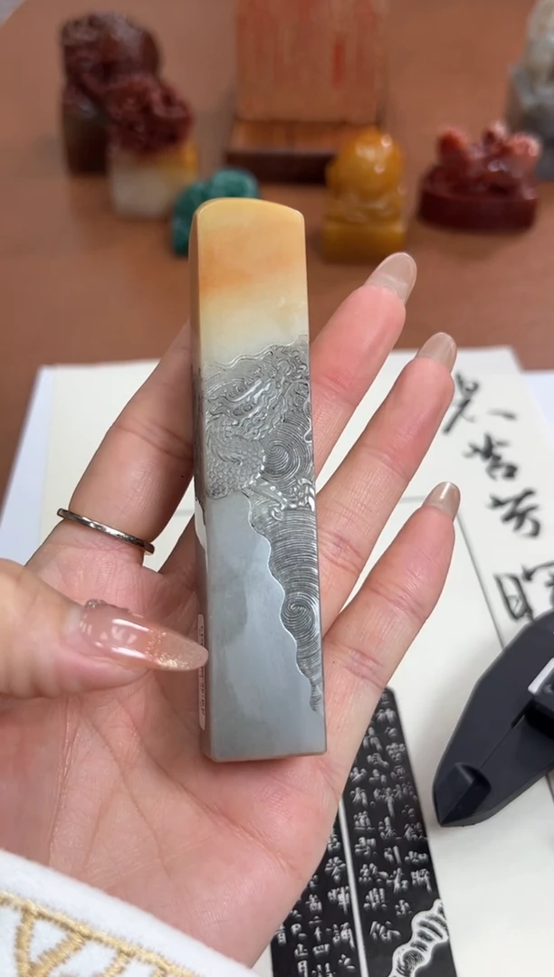 【闪购商品】寿山石印石金林西X47815-Z碧苔芳晖