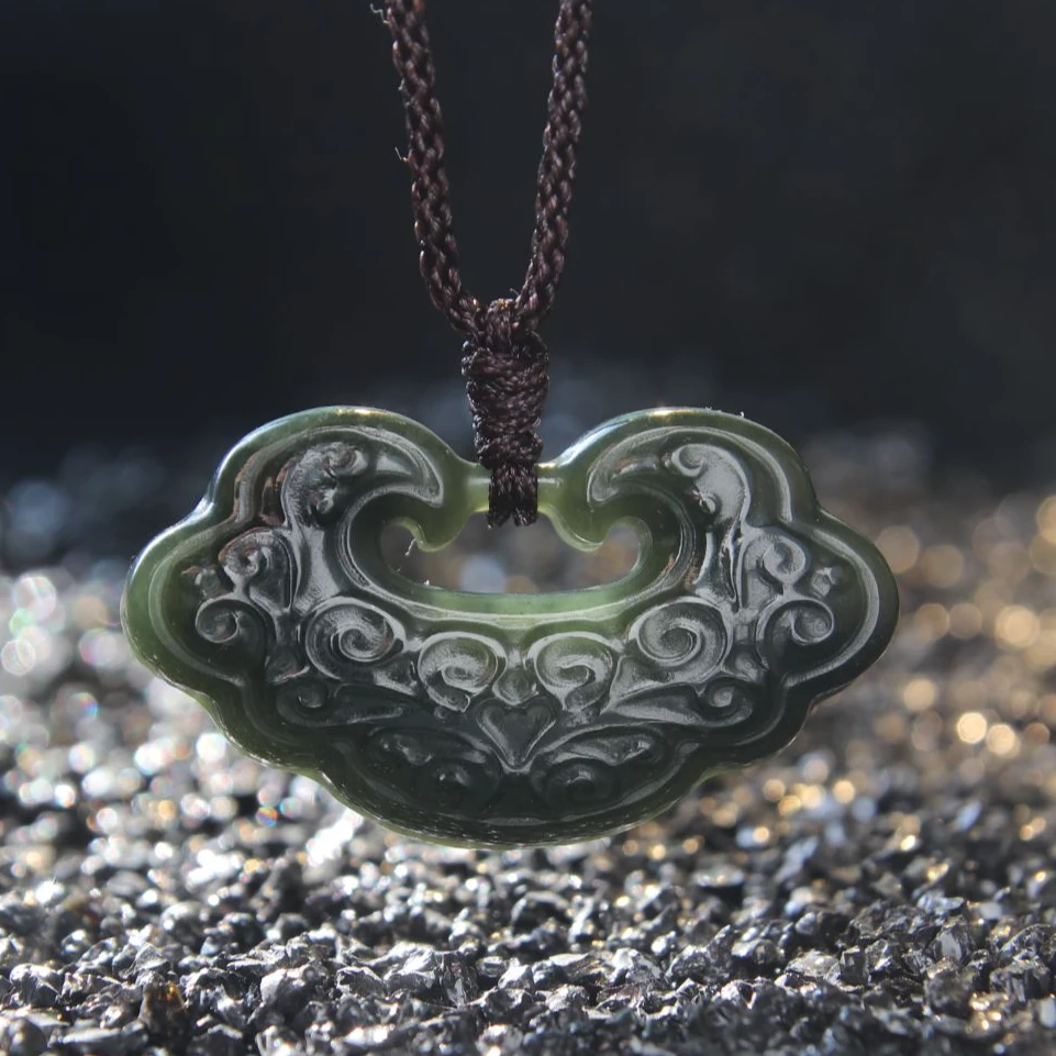 天然和田玉如意吊坠时尚国风玉坠男女情侣款 默认微瑕@多样性发一