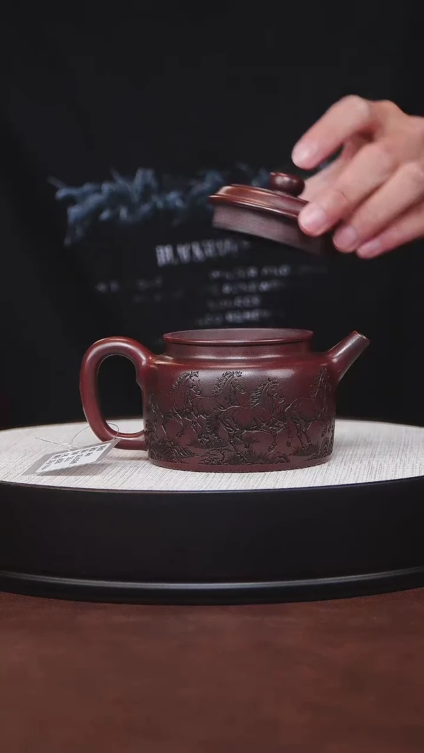 茶杯紫砂宜兴紫砂 德钟 龙山古乌泥 吴国政 280cc