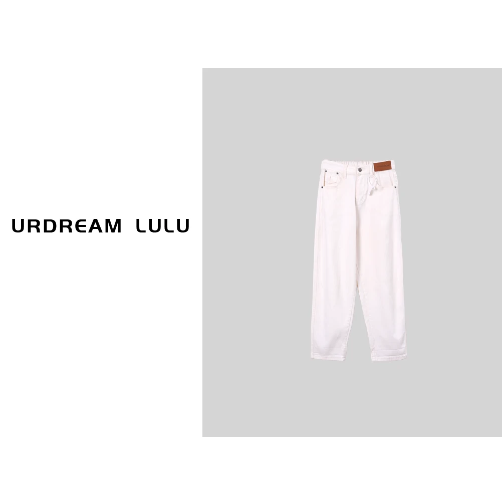 棉松紧腰百搭牛仔裤时尚休闲裤-M43