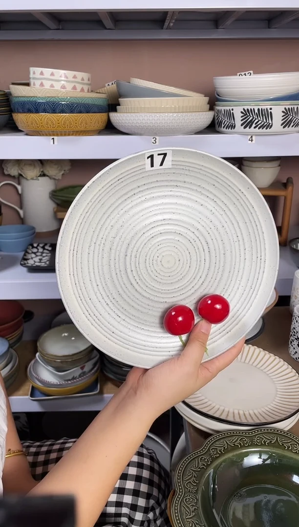 瓷微瑕（1个装）小盘子17号