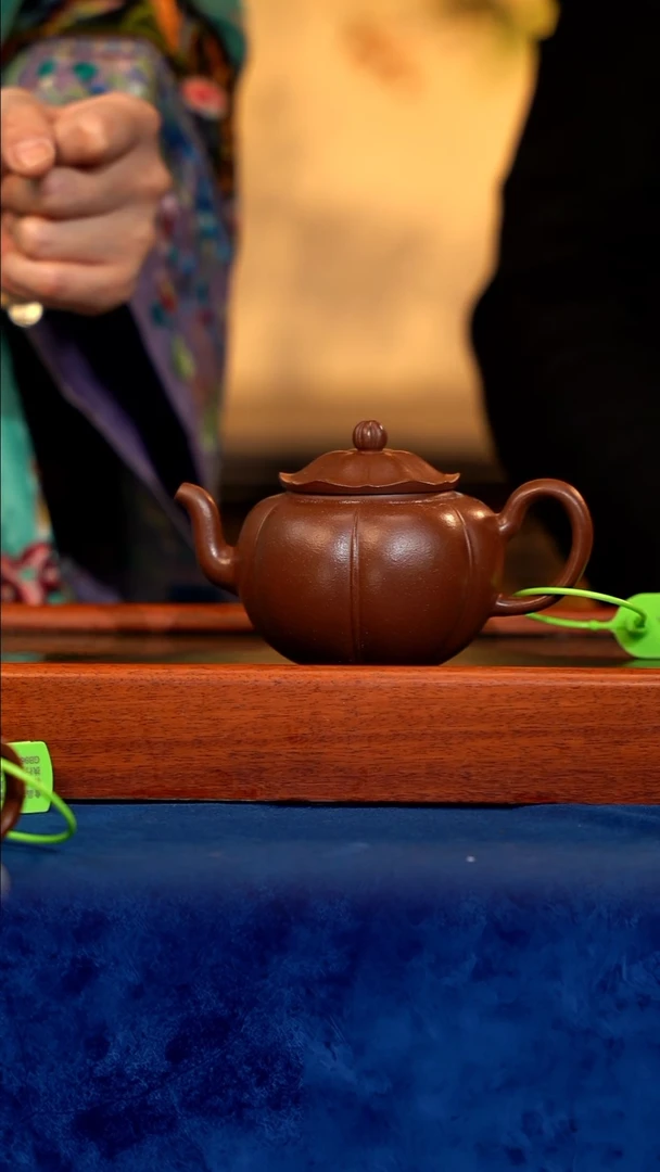 紫砂 宜兴紫砂 LNF 底槽清  如意莲花