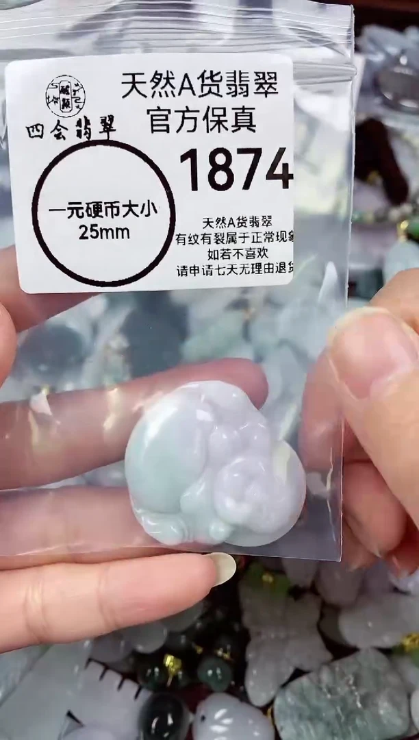 【闪购商品】翡翠颈饰未镶嵌天然A货翡翠1874