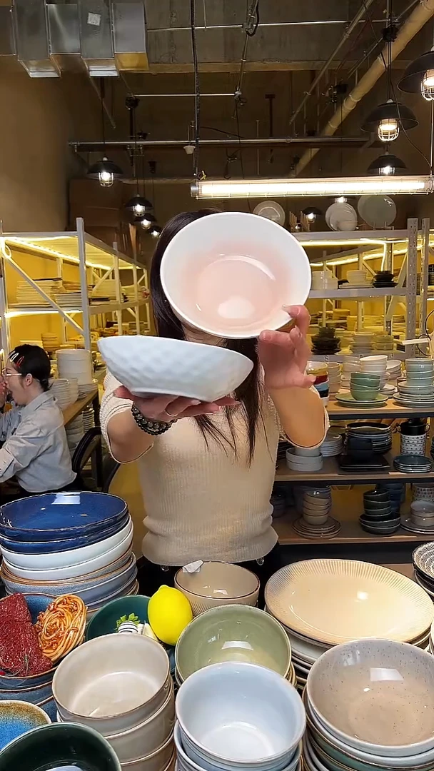 瓷106外贸尾货窑变釉下彩默认微瑕