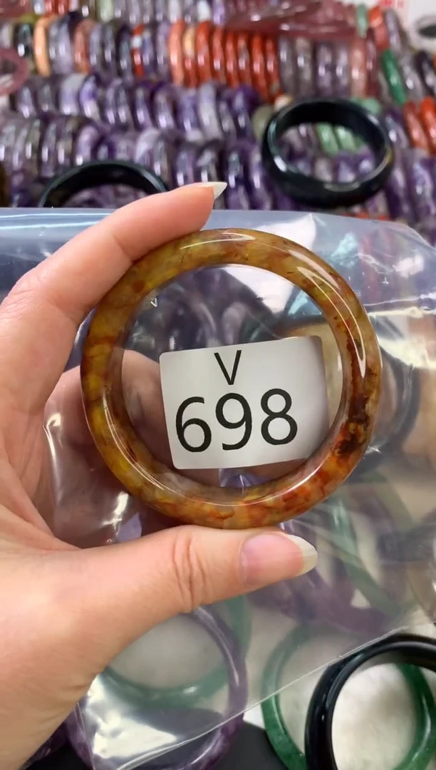 【闪购商品】水晶水晶手镯V未镶嵌698-54