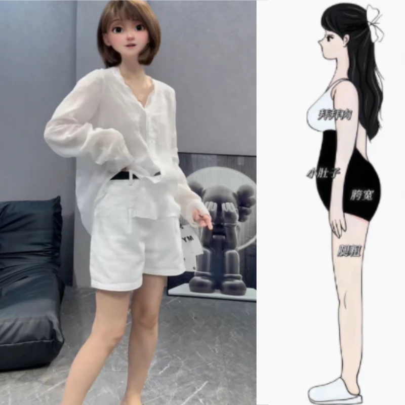 女装早秋新款宽松减龄前排扣长袖衬衫宽松时尚减龄防晒薄款半身衫